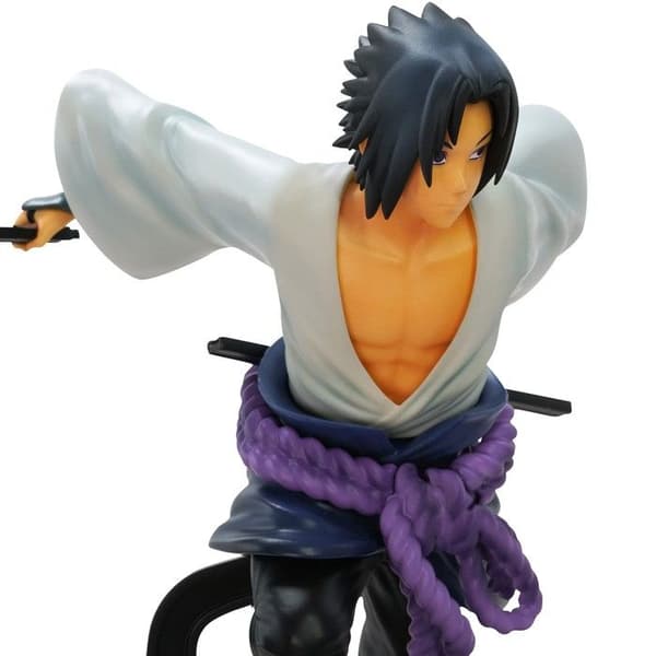 SFC Figur - Naruto - Sasuke - 16 cm - Vit - ABYSSE