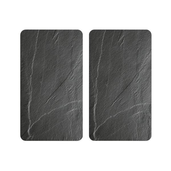 Pack om 2 skyddsplattor i skiffer - Grå - L 50 x B 28,5 cm