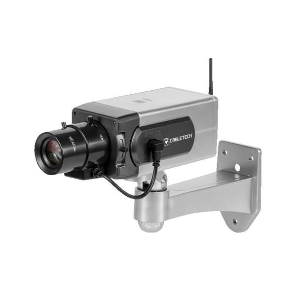 Falsk Övervakningskamera Cabletech DK-13 | Verklig Rörelsesensor | Blinkande LED | Professionell Rördesign