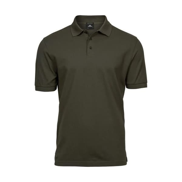 Polo Tee Jays Lyxig Stretch - mörk oliv