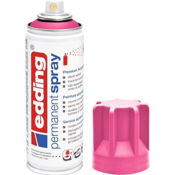 Permanent Spray edding 5200, matt, 200 ml Permanent Spray edding 5200, matt, 200 ml Rosafluo