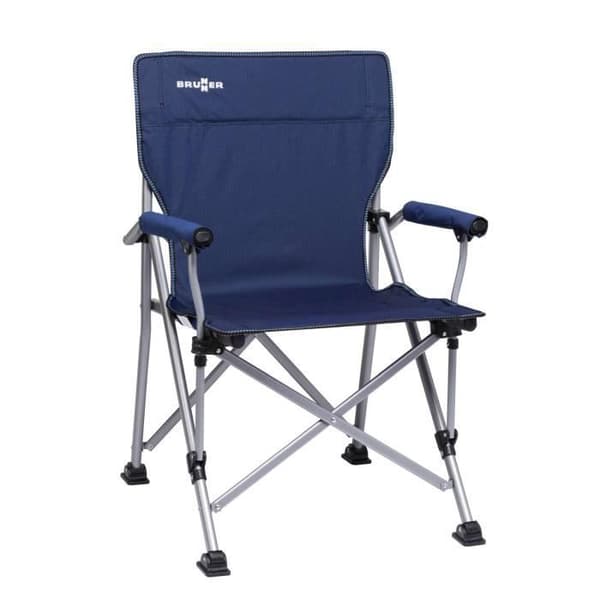 Campingstol - BRUNNER - Cruiser - Fällbar - Robust polyester tyg - Epoxibeläggning stålben - Blå