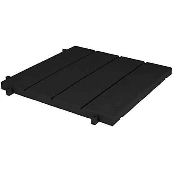 Plastplattor - EDA - Set med 6 - Träimitering - Svart - 38,4 cm