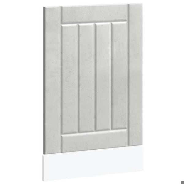 vidaXL Diskmaskinpanel Lucca grå betong ingenjörsträ 853891