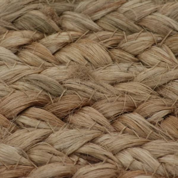 vidaXL Flätad Jute Matta 90 cm Rund