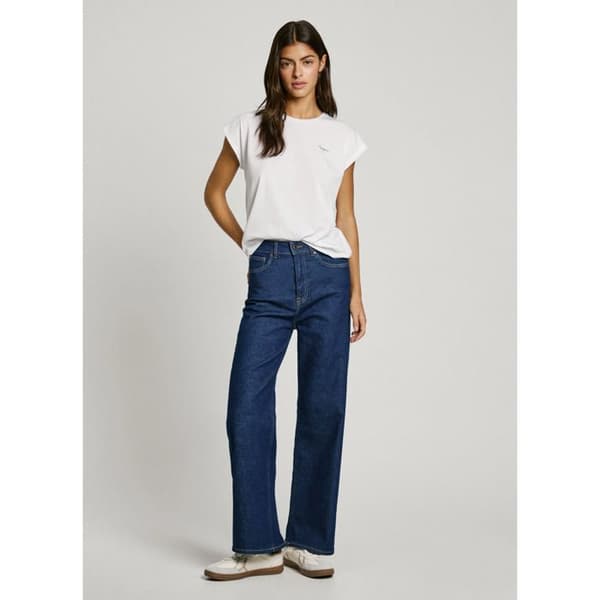 T-shirt Vit Dam Pepe Jeans Blooma