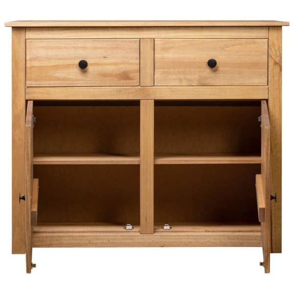 vidaXL Skänk 93x40x80 cm Solid Pine Panama Sortiment 282697