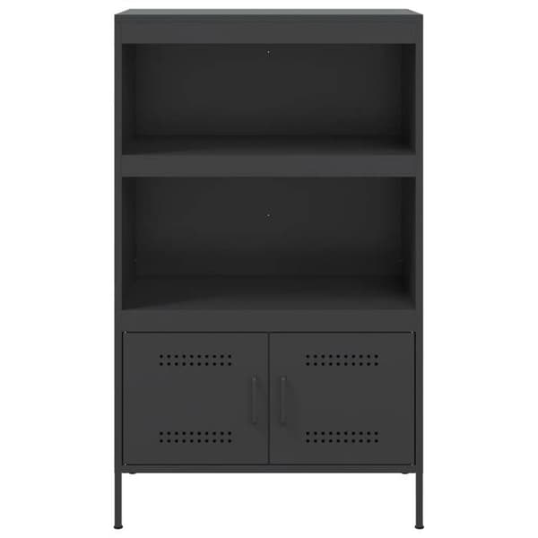 vidaXL Svart buffé 68x39x113 cm stål 842970