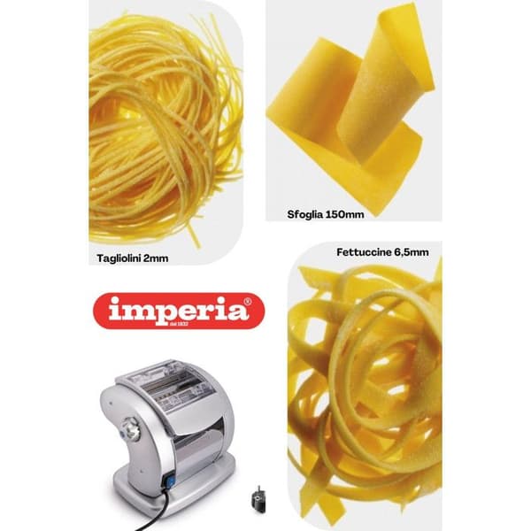 Elektrisk pastamaskin - IMPERIA - Pastapresto Classic Line - Bredd 150 mm - 3 pastaformat