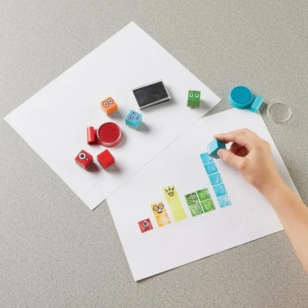 Set kreativt: stämplar Numberblocks Stampoline Park