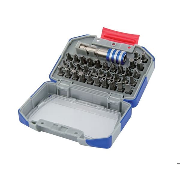 Skruvbitslåda - TIVOLY - 35 st - Snabbförändring magnetisk - Stötsäker - Torx