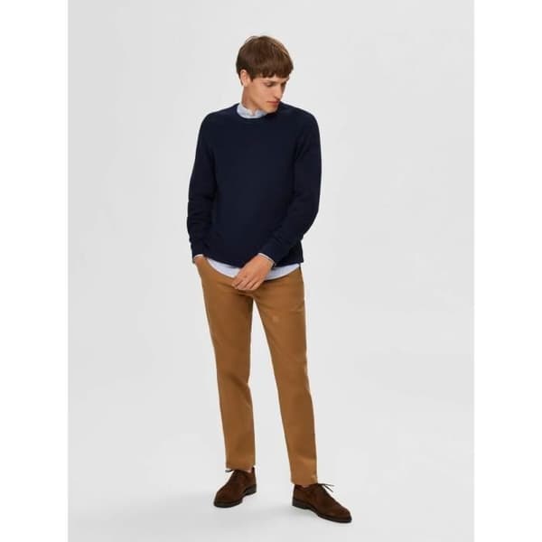 Selected Miles flex slim chino byxor - hermelin - 30x34