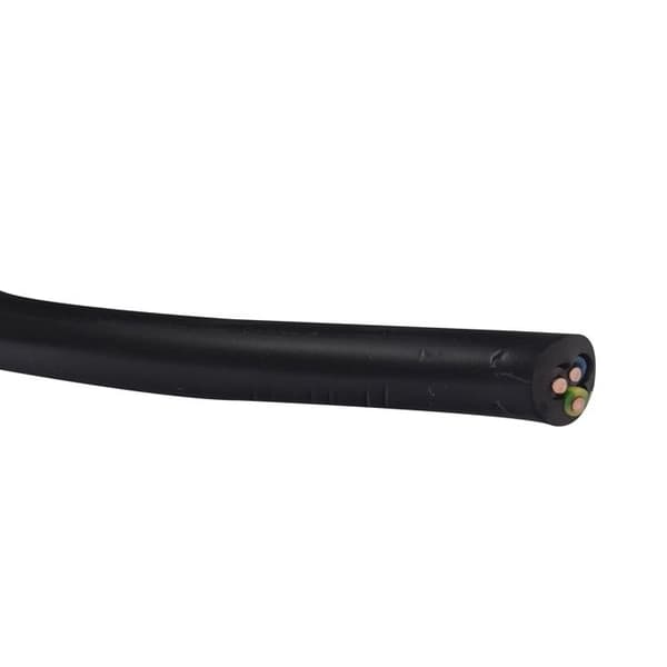 Elektrisk kabel U-1000 R2V 3G2,5mm² svart - 10m - Zenitech