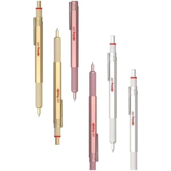 rOtring 600 Rose Gold Kulspetspenna - Medium Point - Svart bläck