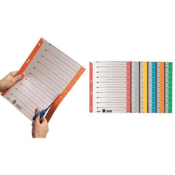 Avdelare - LEITZ - Extra stort A4-format - Massiv kartong 230g/m2 - Gul
