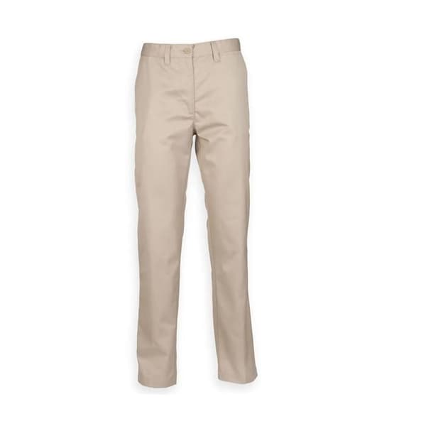 Kvinnors polycotton chinos Henbury - stone