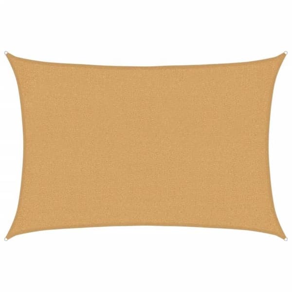 vidaXL Solskyddsduk 160 g/m² rektangulär sand 2x2,5 m PEHD 4002028