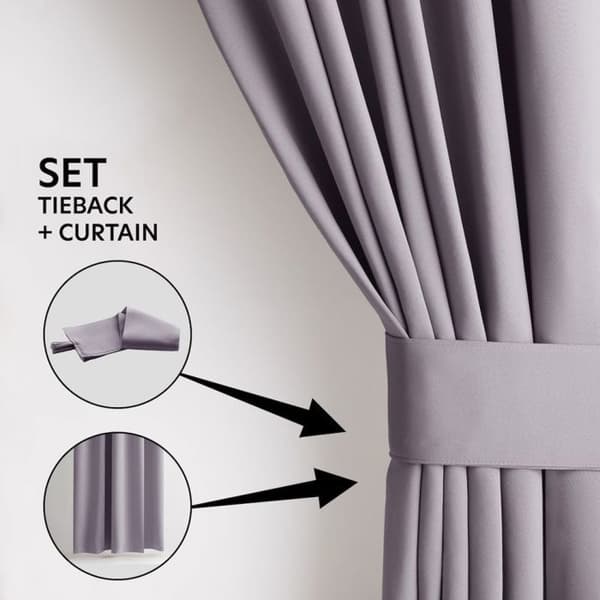 Gardiner - RESTILO - Mörkläggning 90% - 200x300 cm - Puderrosa