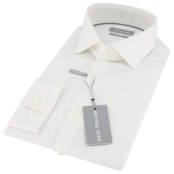Slim fit stretchskjorta utan förpackning Michael Kors Poplin