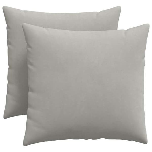 Coussin Vidaxl Soffkuddar 2 st Ljusgrå 50 x 50 cm tyg