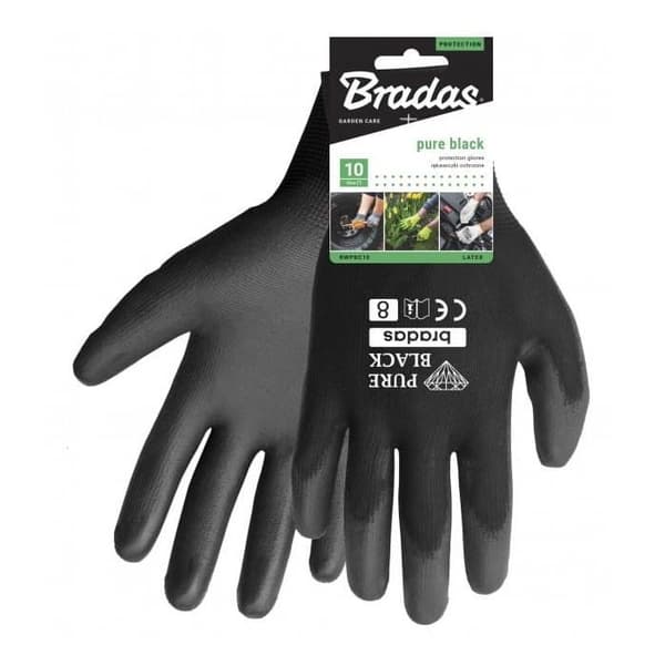 ARBETSHANDSKE PURE BLACK STORLEK 9/BS