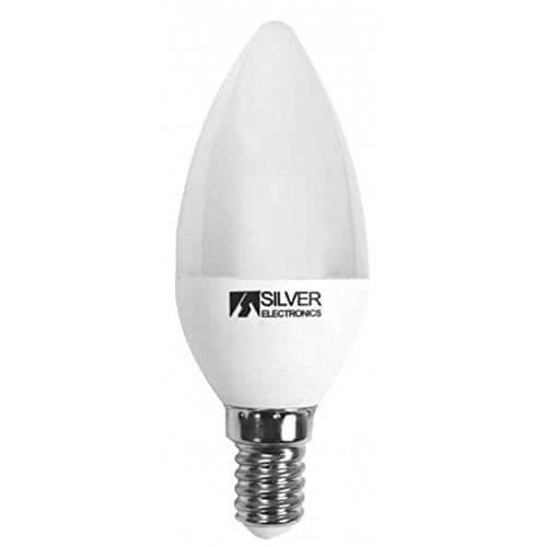 LED-ljuslampa Silver Electronics 970714 E14 7W - Varmt ljus - LED-teknik