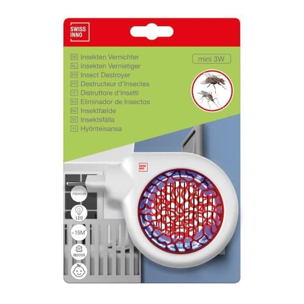 Mini LED Insect Killer - SWISSINNO SOLUTION - 3 W - Vit - Hygienisk
