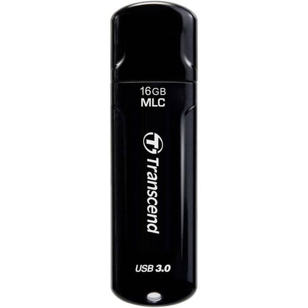 TRANSCEND JETFLASH 750 USB-nyckel - 16 GB - Svart