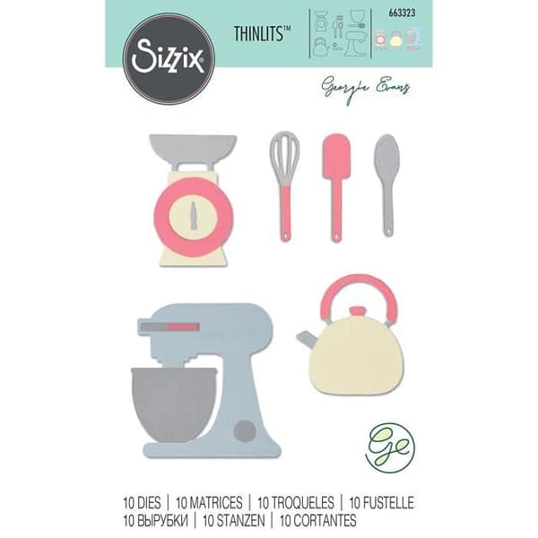 Sizzix Matrix Köksset, Flerfärgad, One Size - 663323