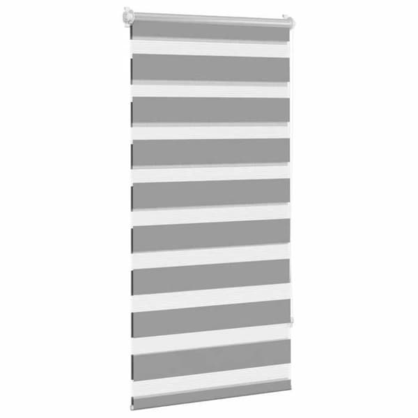 vidaXL Zebra persienner 80,9 x 150 cm, tygbredd 76,7 cm, grå 240199