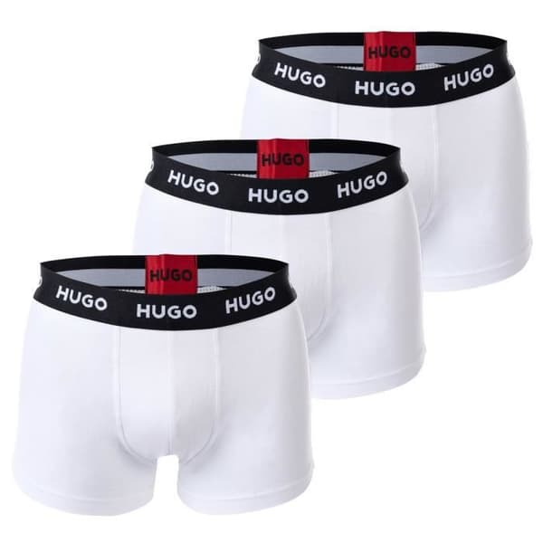 HUGO boxershorts för män - enfärgade, 3-pack