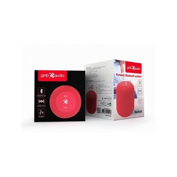 Bluetooth-högtalare - Gembird - 5W - Röd - Mikrofonsystem - Trådlös bärbar