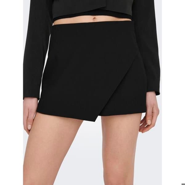 Mini kjol-shorts dam Only Mist-Yasmine - svart