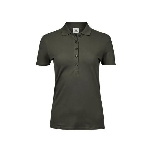 Polo dam Tee Jays Luxury Stretch - djupgrön