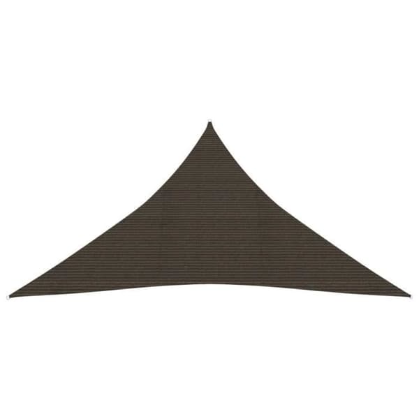 Skuggsegling - vidaXL - 5x7x7 m - PEHD - UV-beständig - Triangulär - Brun