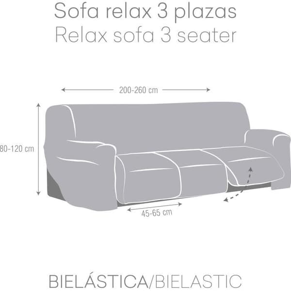 Sofföverdrag - ECOMMERC3 - Chester - Super elastisk (bi-elastisk) - Jacquard - Set 3x2