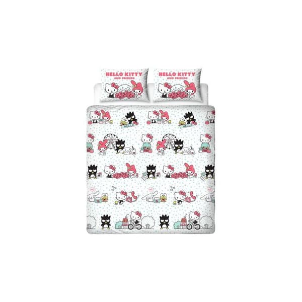 Sällsynt set av påslakan och kuddfodral Hello Kitty
