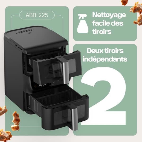Fritös Utan Olja - 4SWISS - ABB-225 - 10L - 1700W - 12 Program