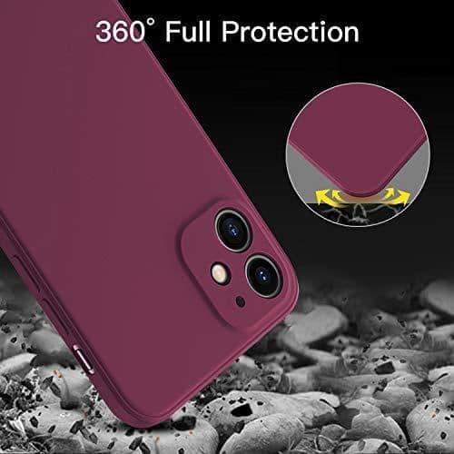 GoodVish Ultra Thin Liquid Silikonfodral Kompatibel med iPhone 11 (6.1") Premium Silikonfodral, Stor Cellular Design,
