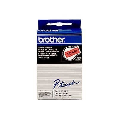 Brother laminerad tejp på röd - 0,9 cm rulle