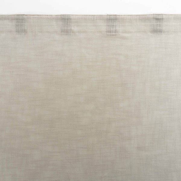 Voile Gardin med öglor "Haltona" 140x240cm Hasselnöt
