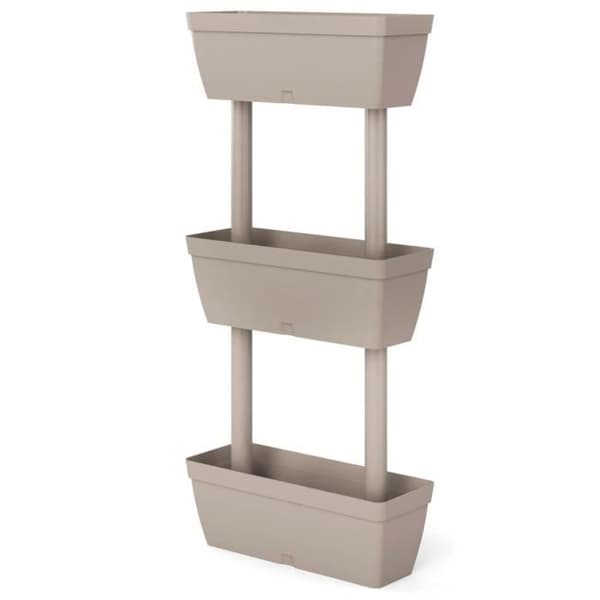 vidaXL Blomlådor 6 st 100 cm Taupe