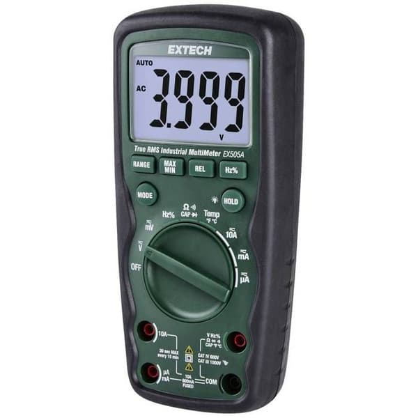 Extech Extech EX505A-K CAT IV digital multimeter 600 V Display (antal räkningar): 6000