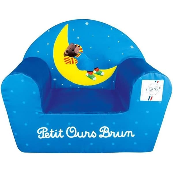 Little Brown Bear foam klubbstol för barn - Fun House