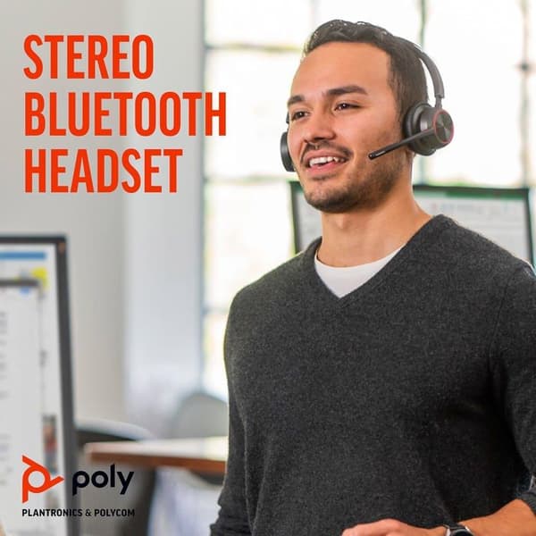 Headset - Bluetooth - trådlöst - USB-A - Poly - Poly Voyager 4300 UC Series 4320 - Headset - on-ear - Bluetooth - sa