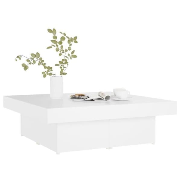 vidaXL Soffbord Vit 90x90x28 cm Spånskiva.