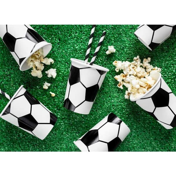 Födelsedagsmuggar Fotboll x6