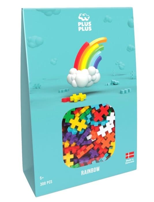 Byggspel - Plus Plus - Mini Rainbow - 300 stycken - Plast - Blandat