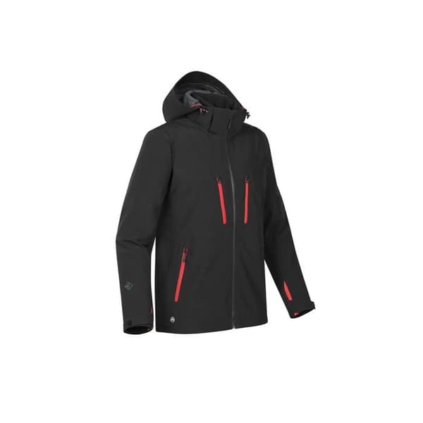 Stormtech patrol högteknologisk softshell-jacka - svart/klarröd