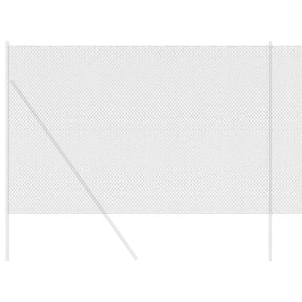 vidaXL Hexagonal stängsel Grå 1,6 x 10 m PVC 42005509